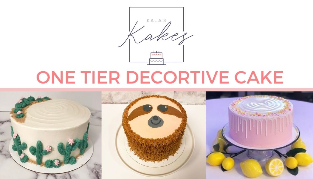 One Tier Decorative Kake